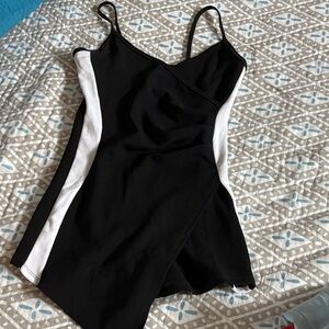 Almost Famous Black and White Mini Dress